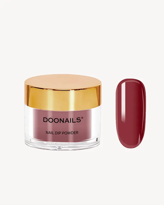doonails-after-glow-dipping-powder-tiefes-bordeauxrot image 1