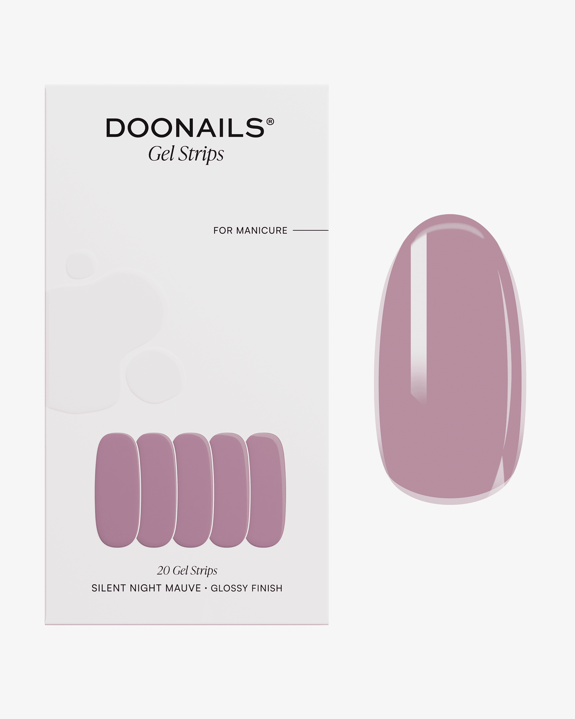 doonails-silent-night-mauve-uv-gel-strips image 1