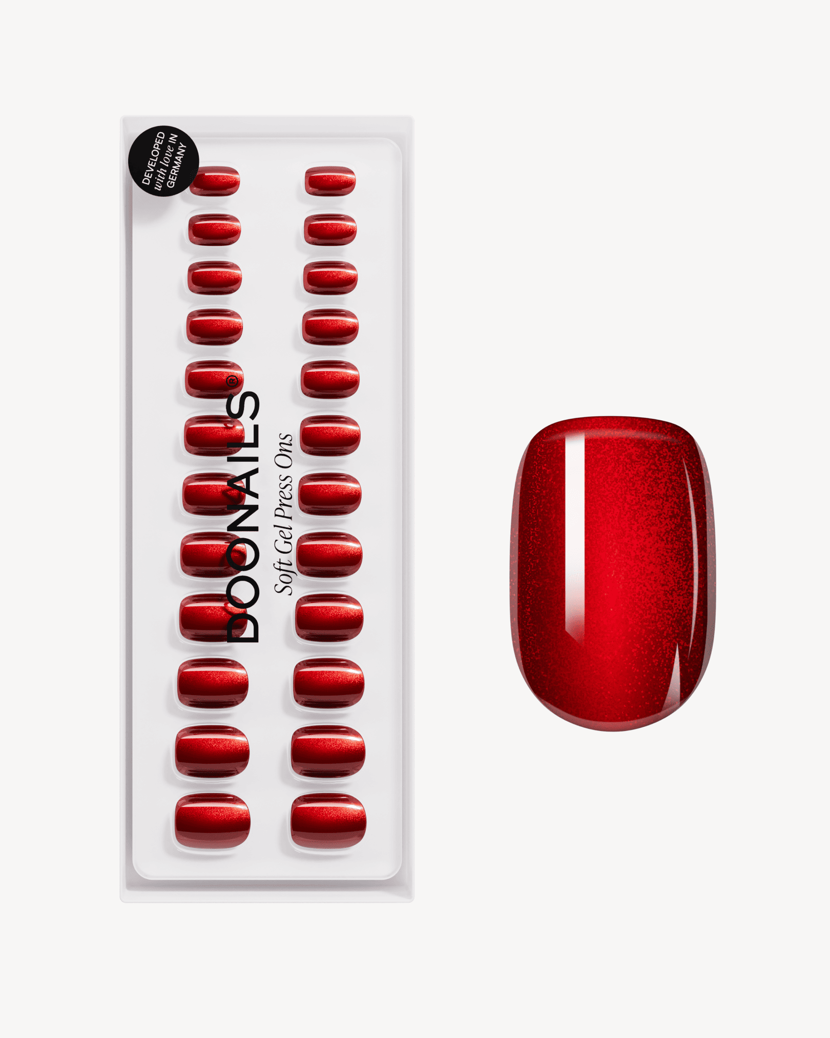 doonails-red-cat-eye-extra-short-square-soft-gel-press-ons image 1