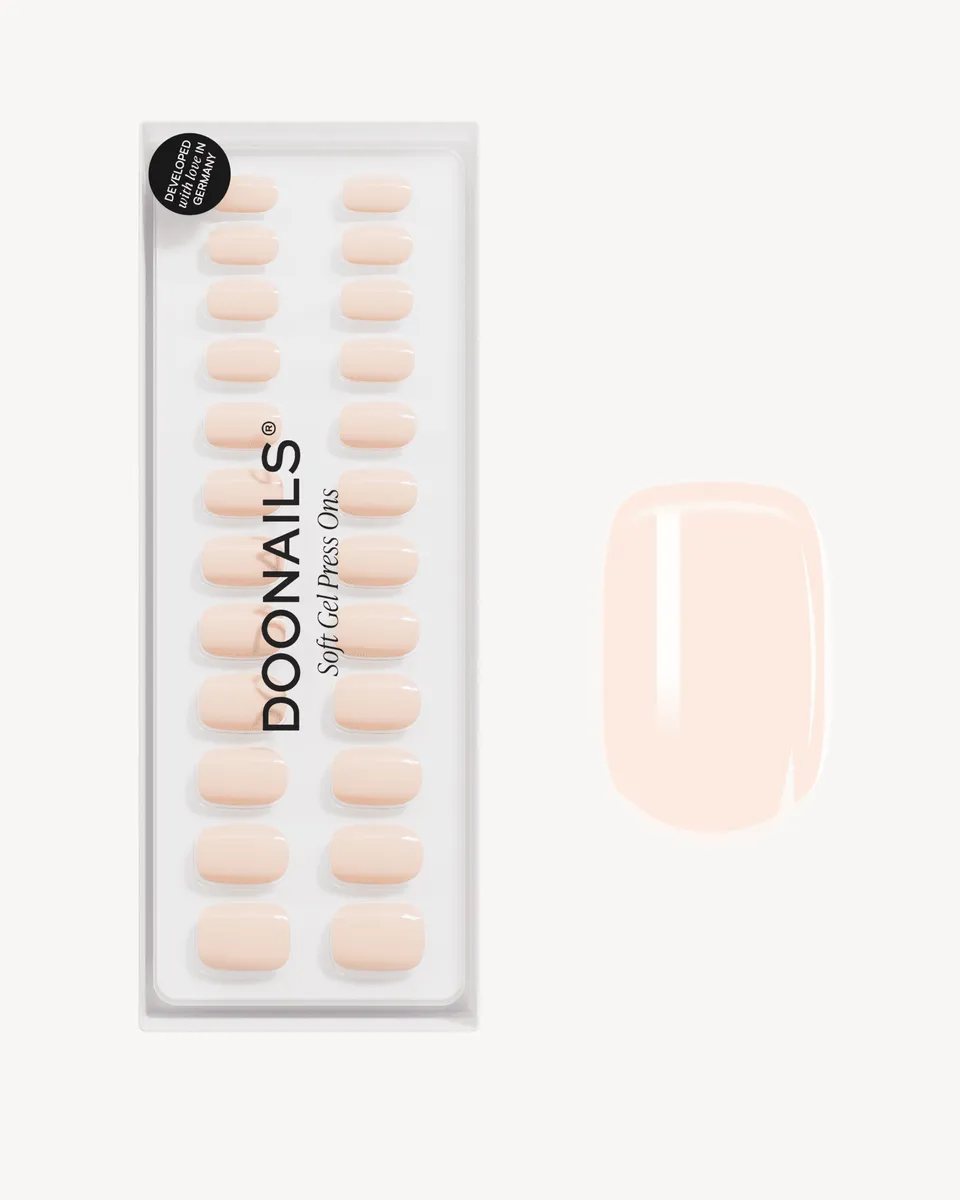 doonails-cheesecake-extra-short-square-soft-gel-press-ons-nude image 1