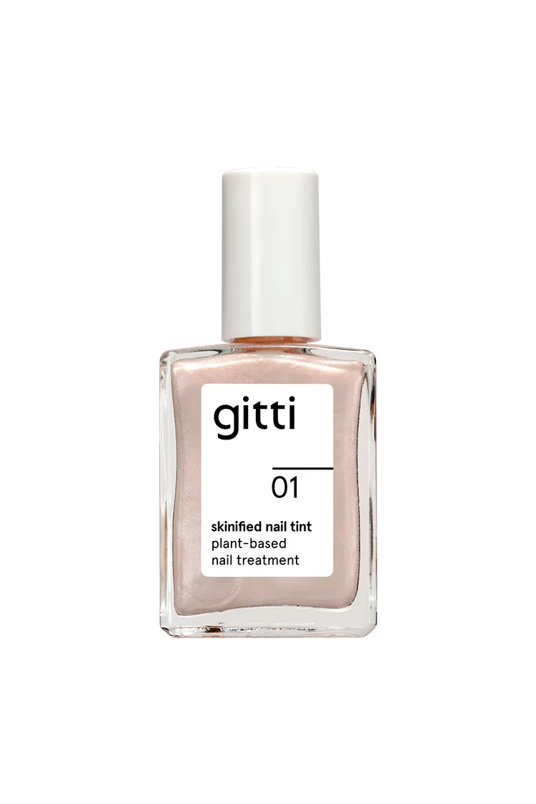 gitti-skinified-nail-tint-no-01-veganer-pflegelack-creme-mit-ros-goldenem-schimm image 1