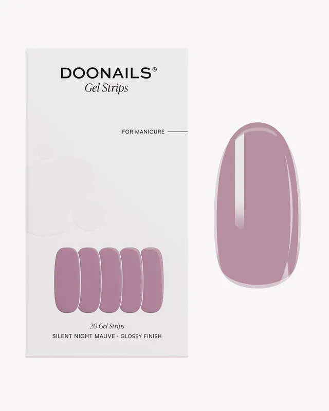 doonails-silent-night-mauve-uv-gel-strips image 1