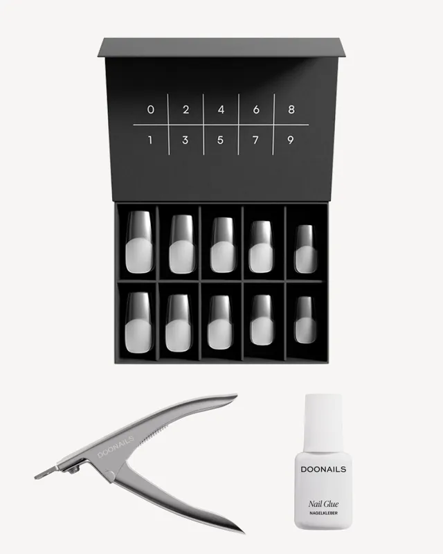 doonails-fake-tips-set-100-kunstn-gel-mit-tip-cutter-und-kleber image 1