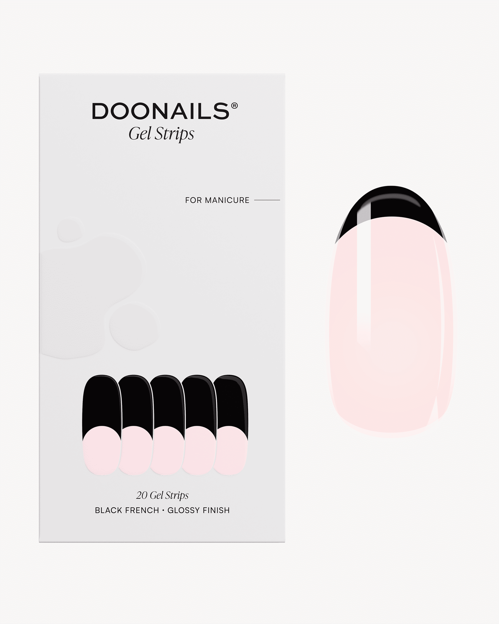 doonails-black-french-uv-gel-strips image 1