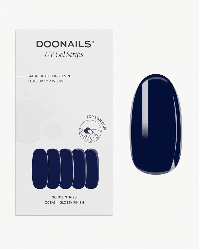 doonails-ocean-uv-gel-strips-navy-blau image 1