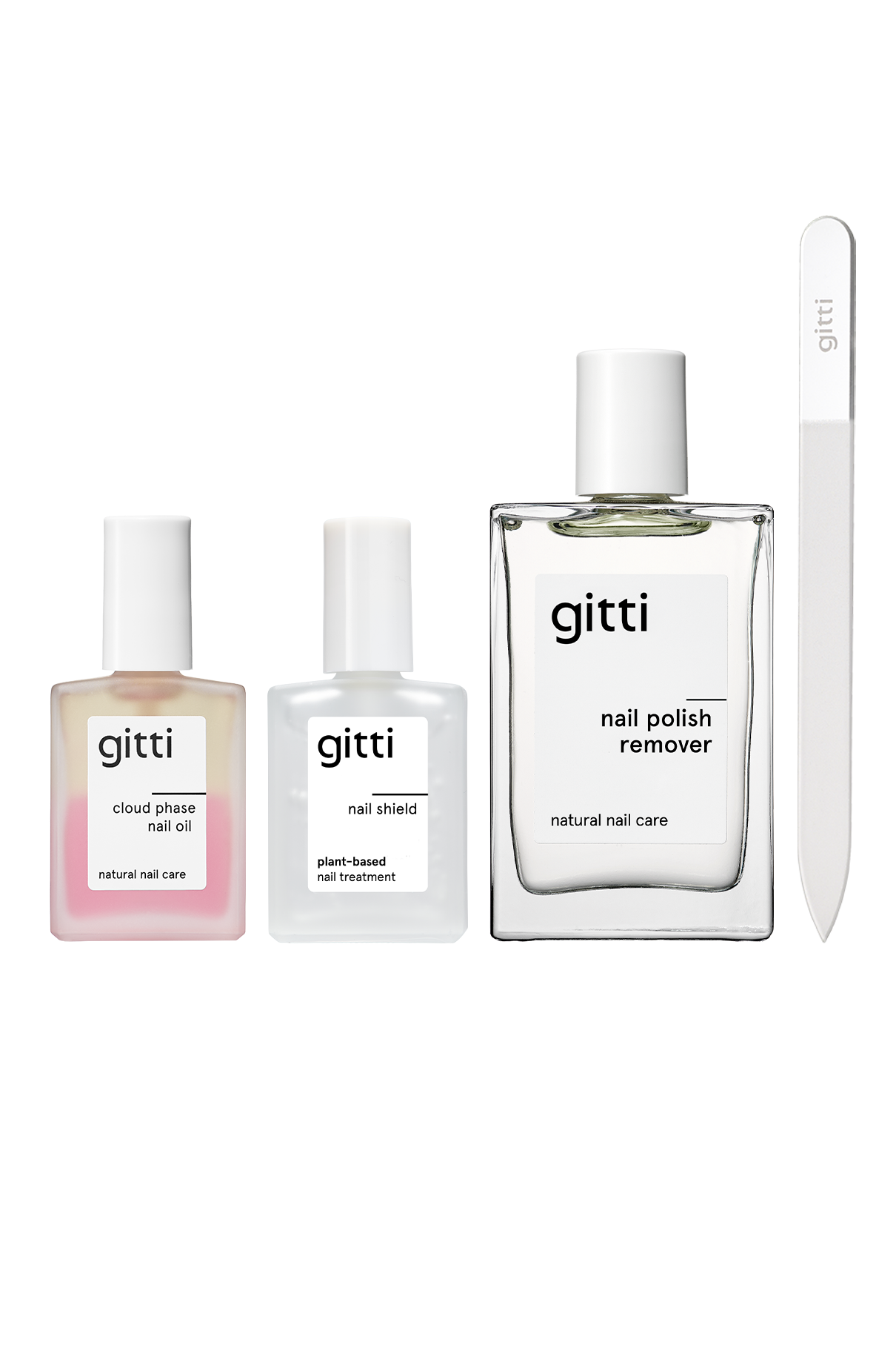 gitti-nail-reset-routine-pflegeset-acetonfreier-entferner-glasfeile-nail-shield image 1