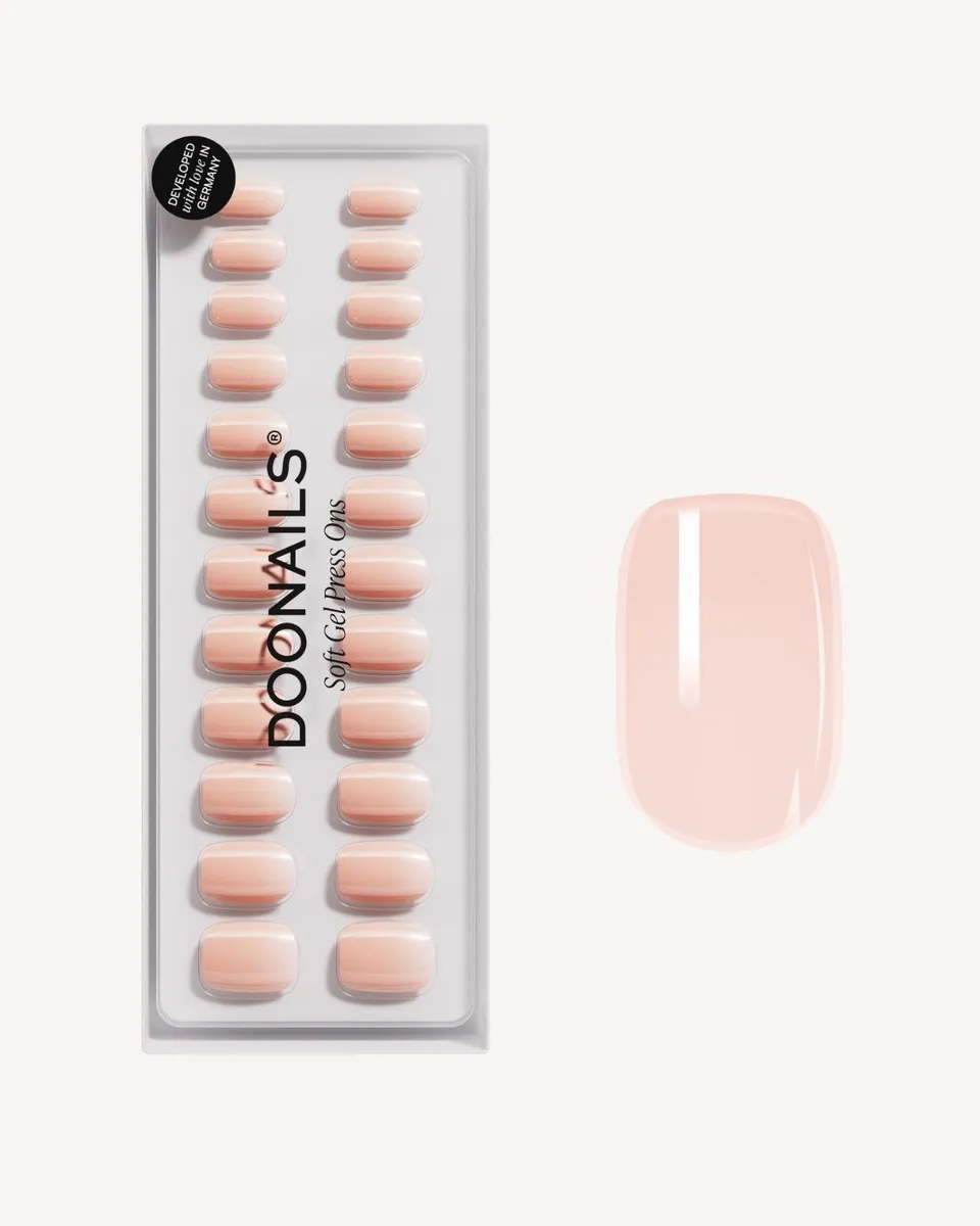 doonails-latte-short-square-soft-gel-press-ons-nude-press-on-n-gel image 1