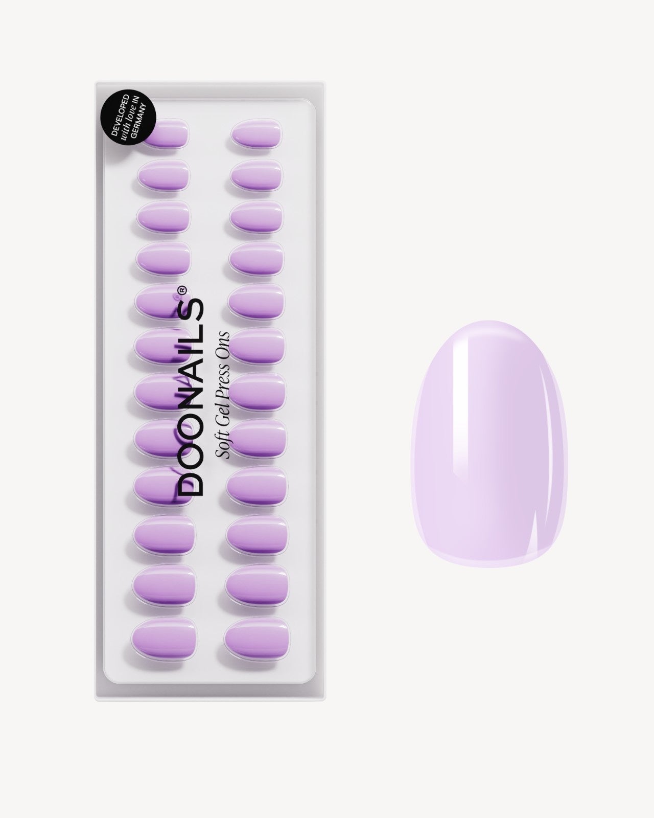 doonails-lavender-mist-soft-gel-press-ons-short-round-flieder image 1