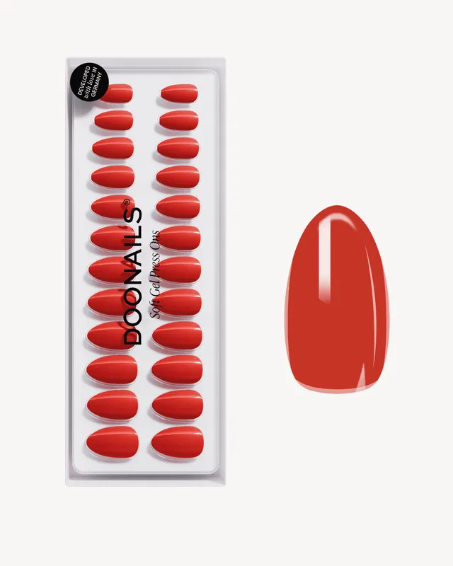 doonails-fireplace-short-almond-soft-gel-press-ons image 1