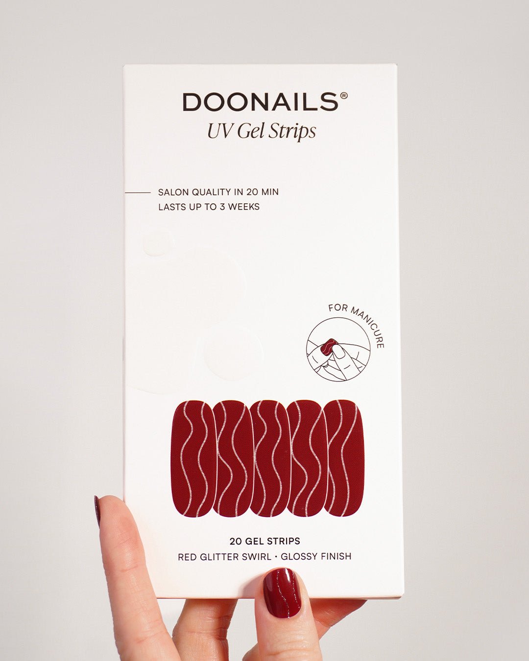 doonails-red-glitter-swirl-uv-gel-strips-online-exklusiv image 3