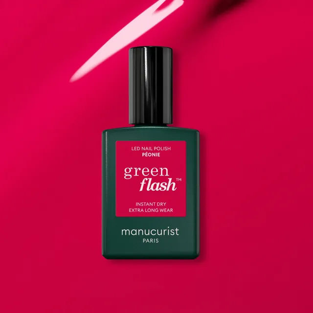 manucurist-green-flash-pfingstrose-hybrid-nagellack-in-himbeerrosa image 1