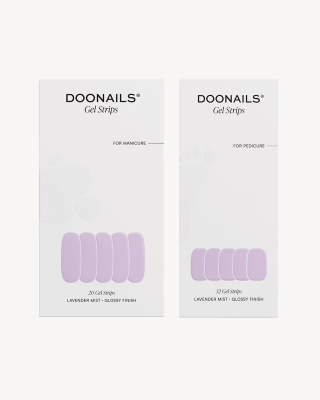 doonails-lavender-mist-mani-pedi-set-uv-gel-strips image 1