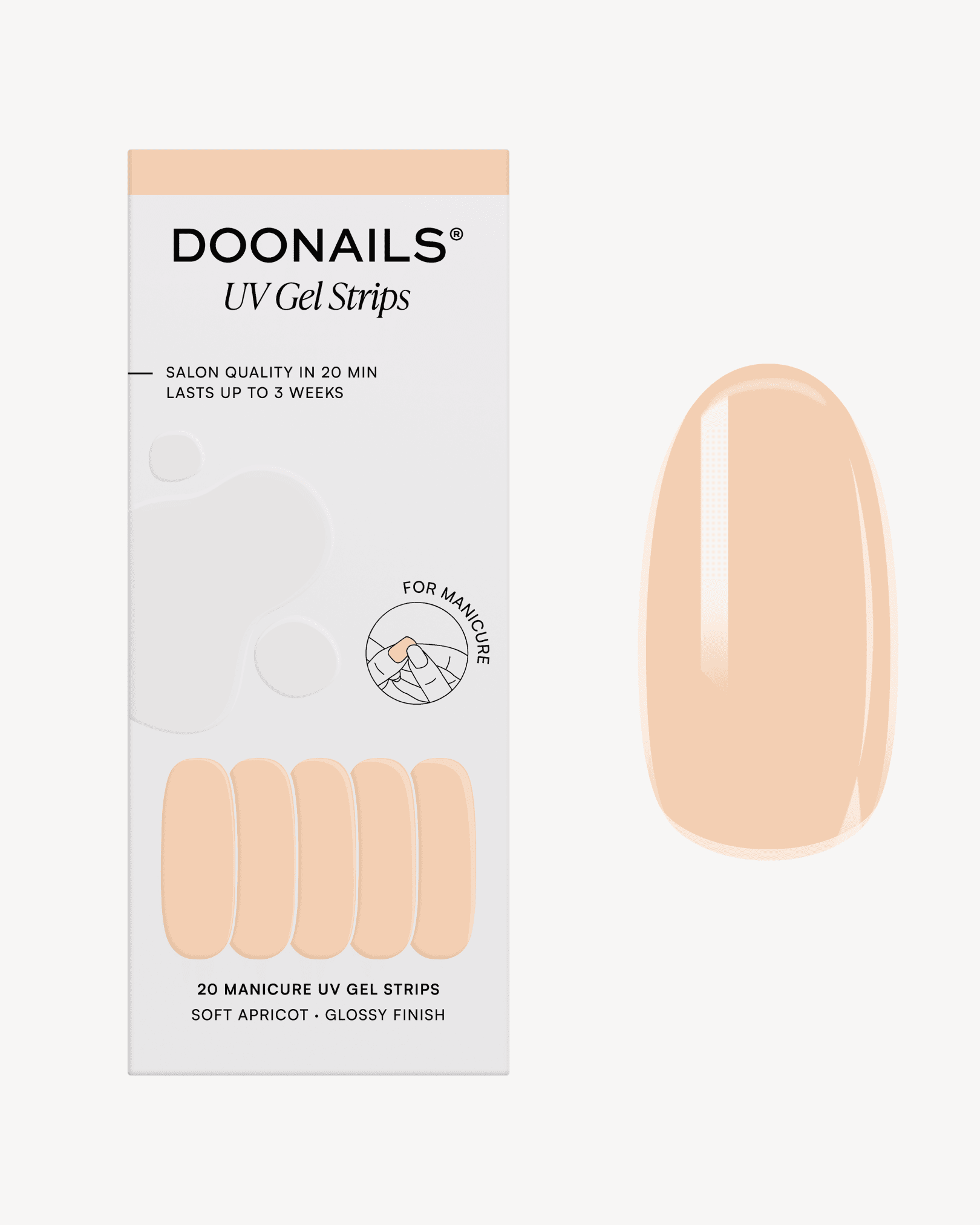 doonails-soft-apricot-uv-gel-strips-pfirsich-nude image 1