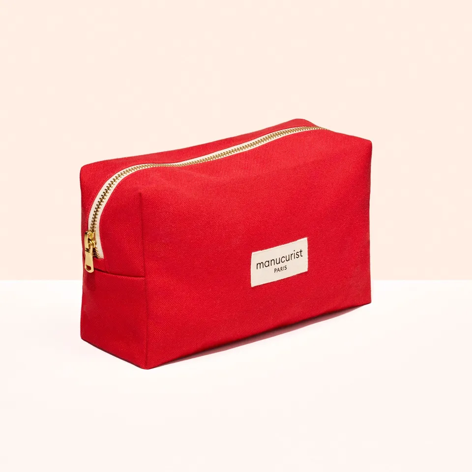 manucurist-rotes-necessaire-aus-bio-baumwolle-tasche-f-r-green-flash-routine image 1