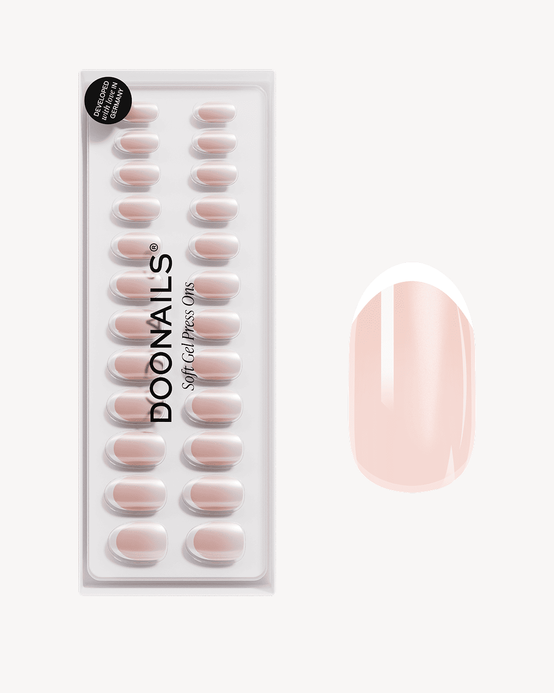 doonails-glazed-french-medium-round-soft-gel-press-ons image 1