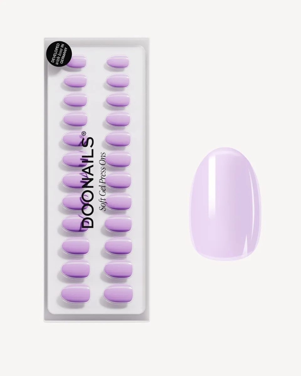 doonails-lavender-mist-soft-gel-press-ons-short-round-flieder image 1