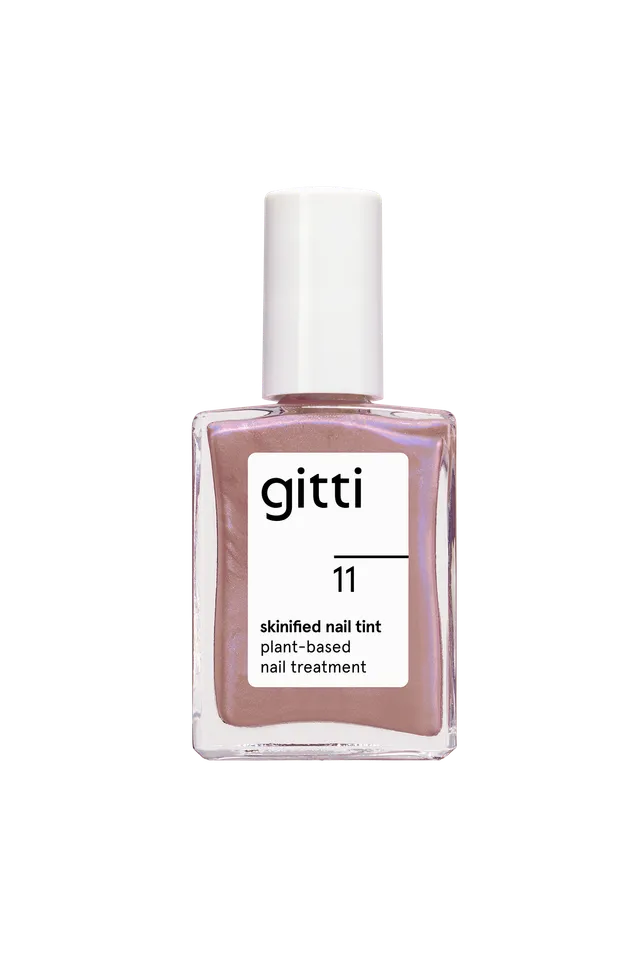 gitti-skinified-nail-tint-no-11-veganer-pflegelack-mauve-mit-blau-silber-schimme image 1