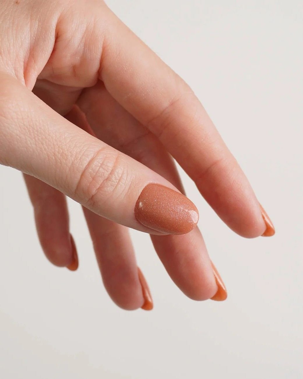 doonails-spicy-ginger-dipping-powder-nude-oranges-glitzer-puder image 2
