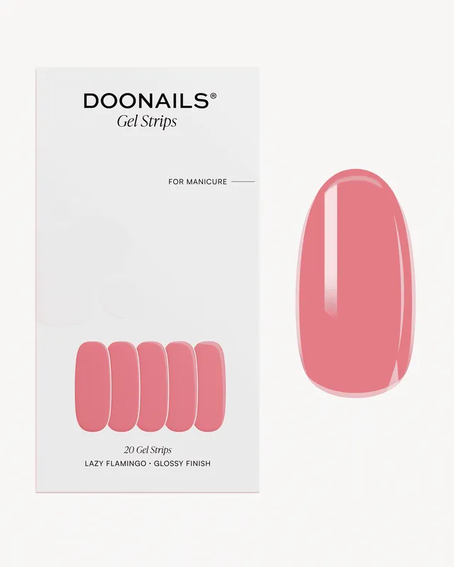 doonails-lazy-flamingo-uv-gel-strips image 1