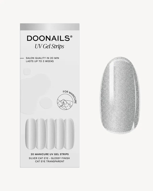 doonails-silver-cat-eye-uv-gel-strips image 1