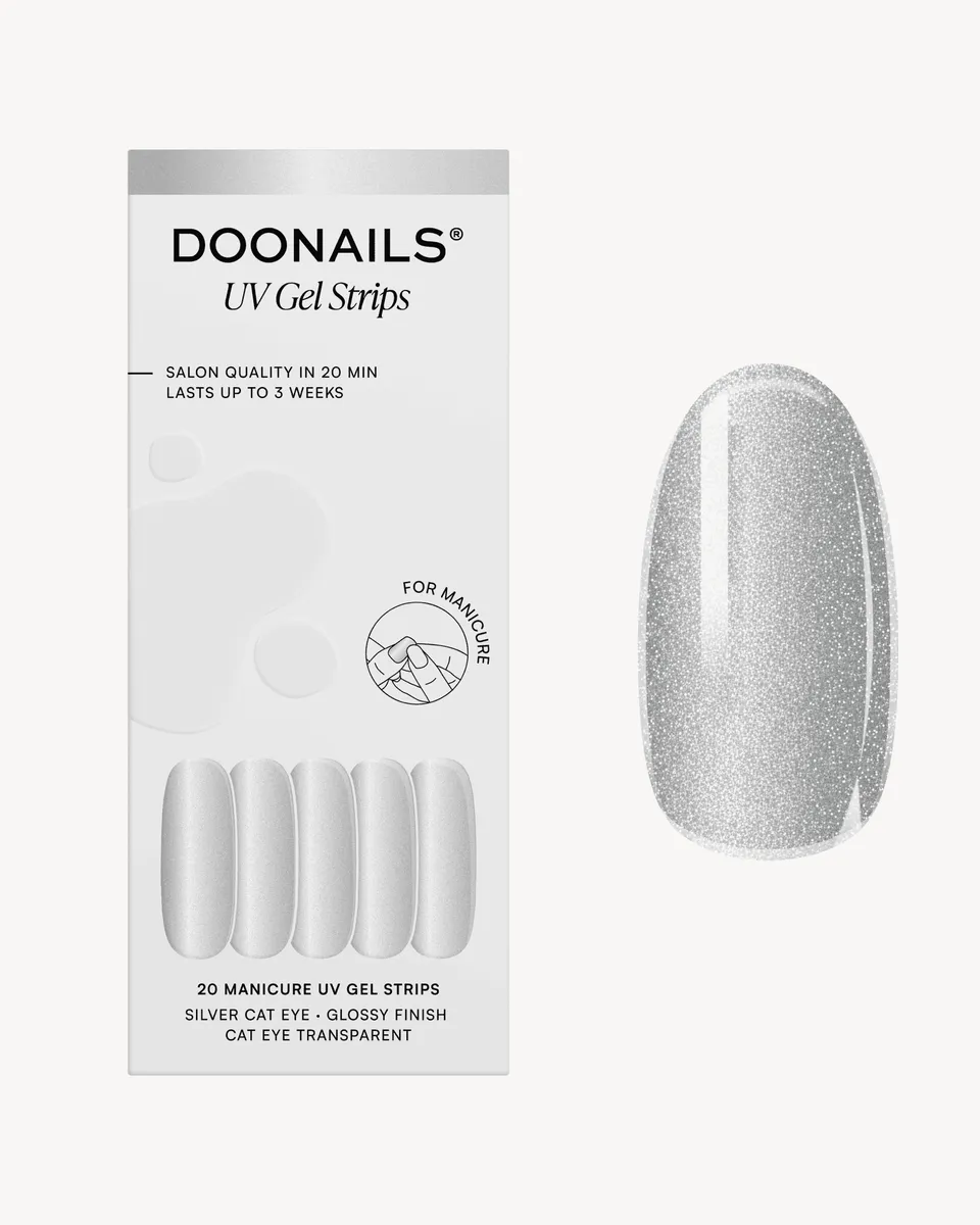 doonails-silver-cat-eye-uv-gel-strips image 1