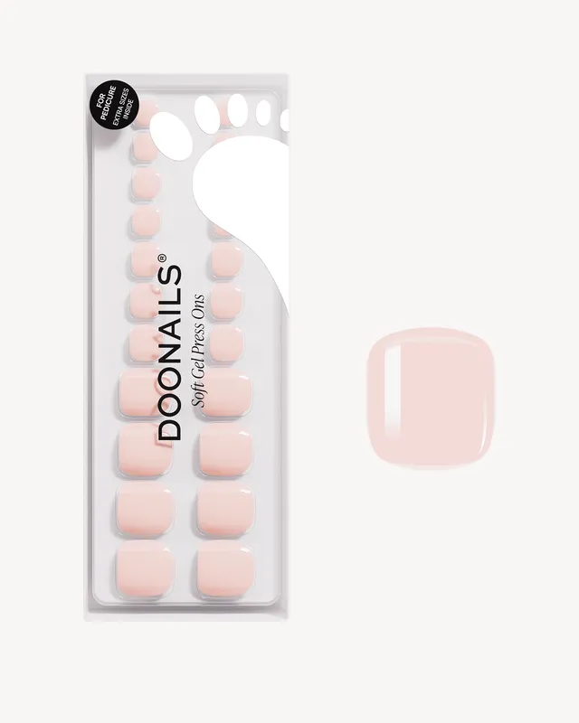 doonails-ballerina-pedik-re-soft-gel-press-ons-helles-rosa image 1