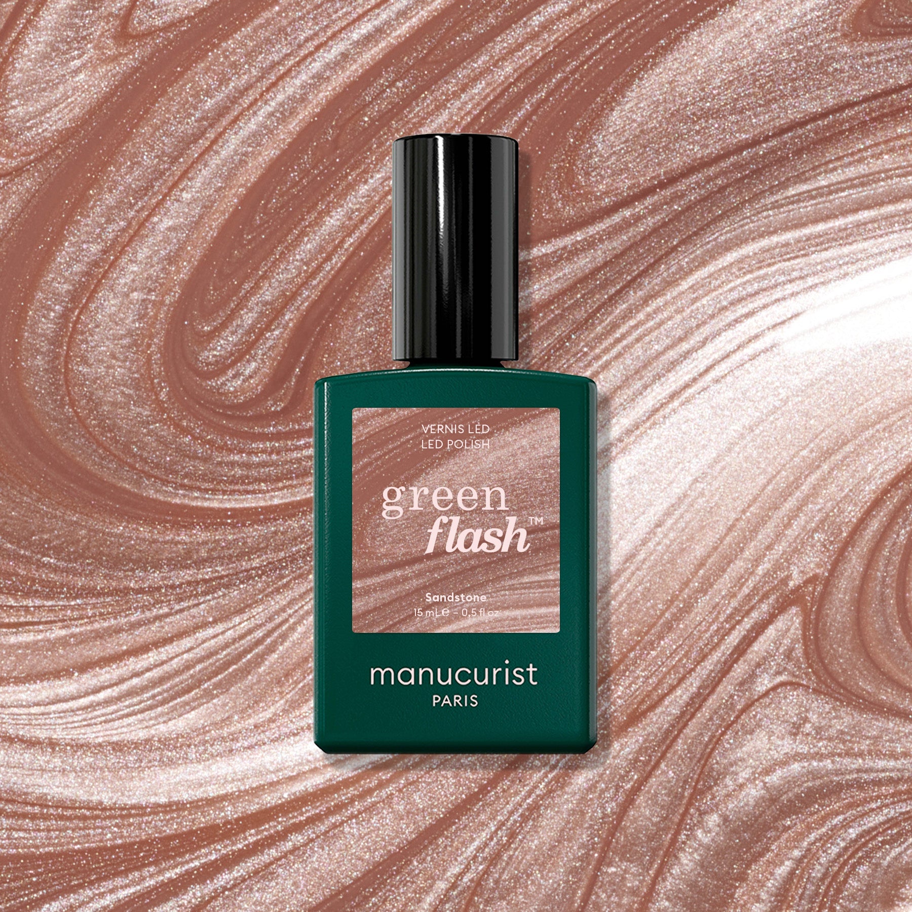 manucurist-sandstone-green-flash-nagellack-perlmutt-braun image 1