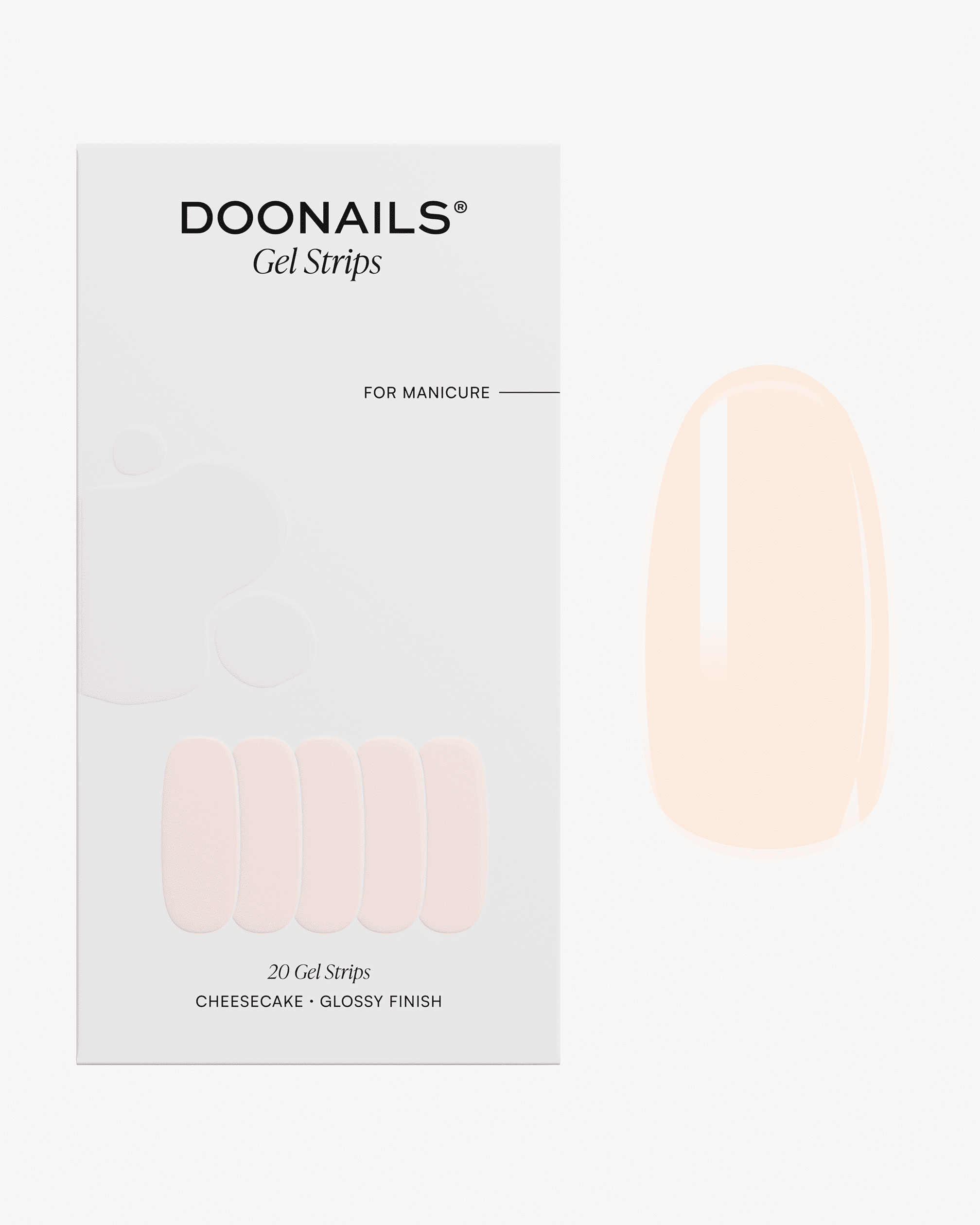 doonails-cheesecake-uv-gel-strips-cremiges-wei-auch-f-r-zehenn-gel image 1