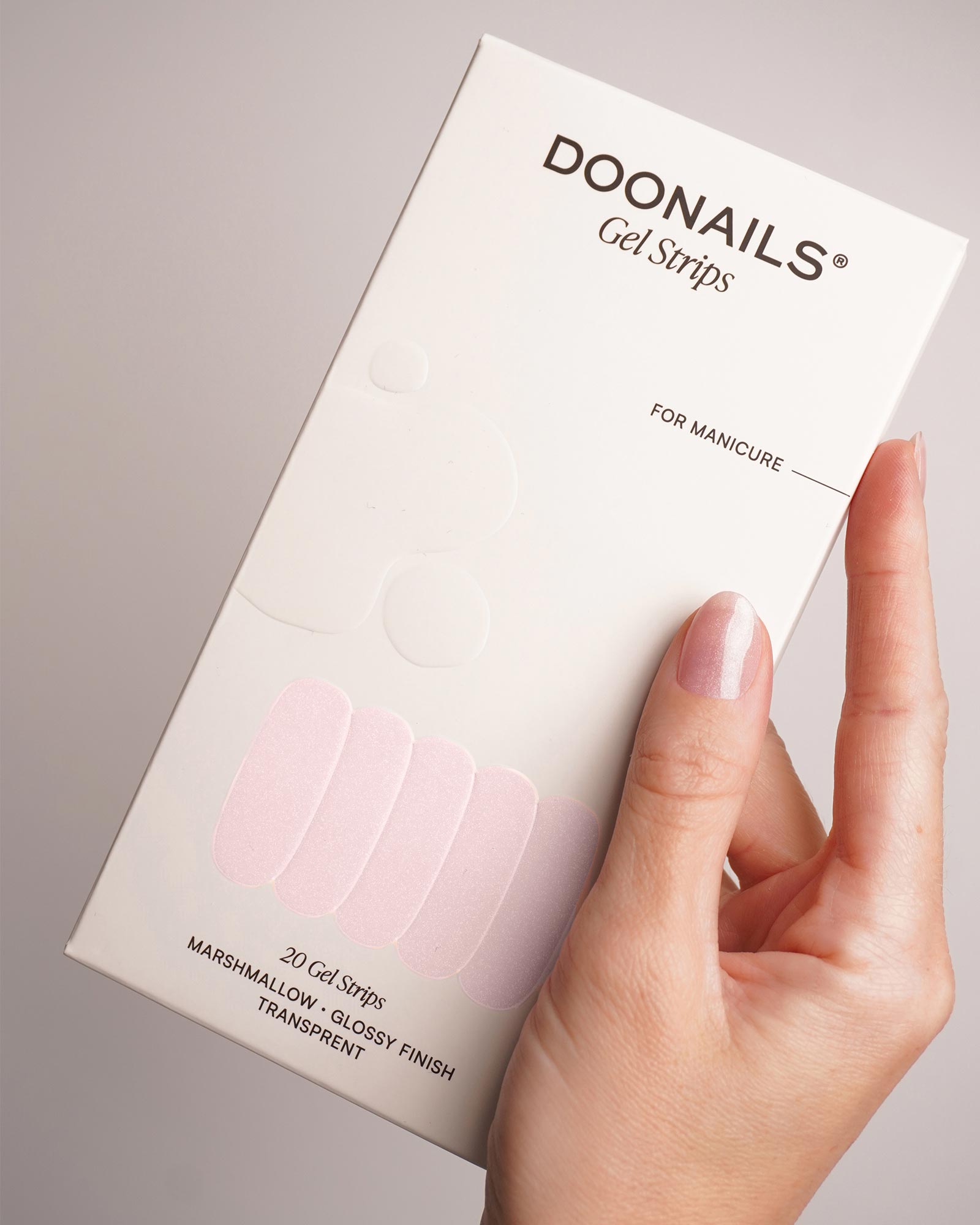 doonails-marshmallow-uv-gel-strips-ros-glitzer image 3