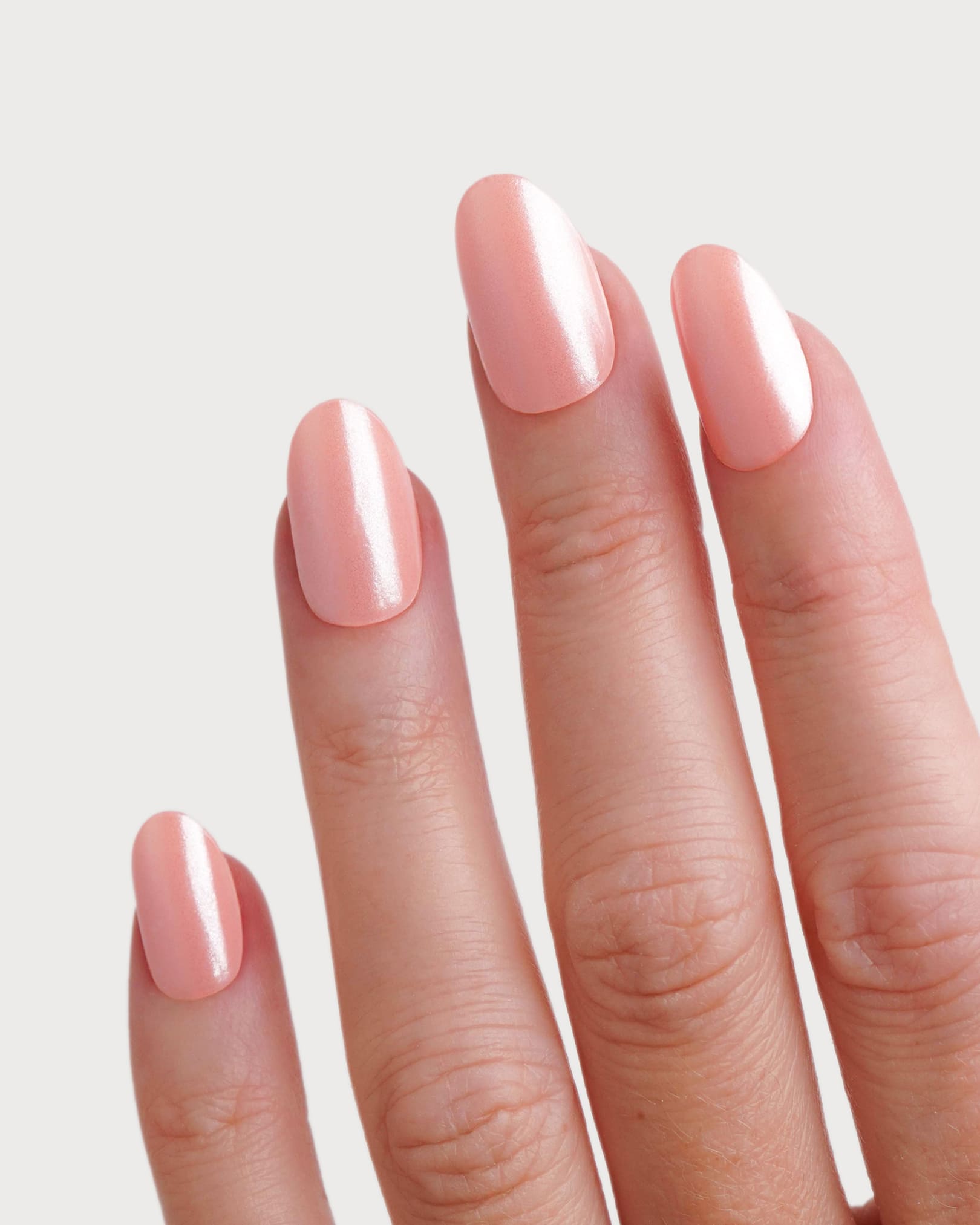 doonails-glazed-peach-uv-gel-strips-pfirsich-chrome-glow image 2