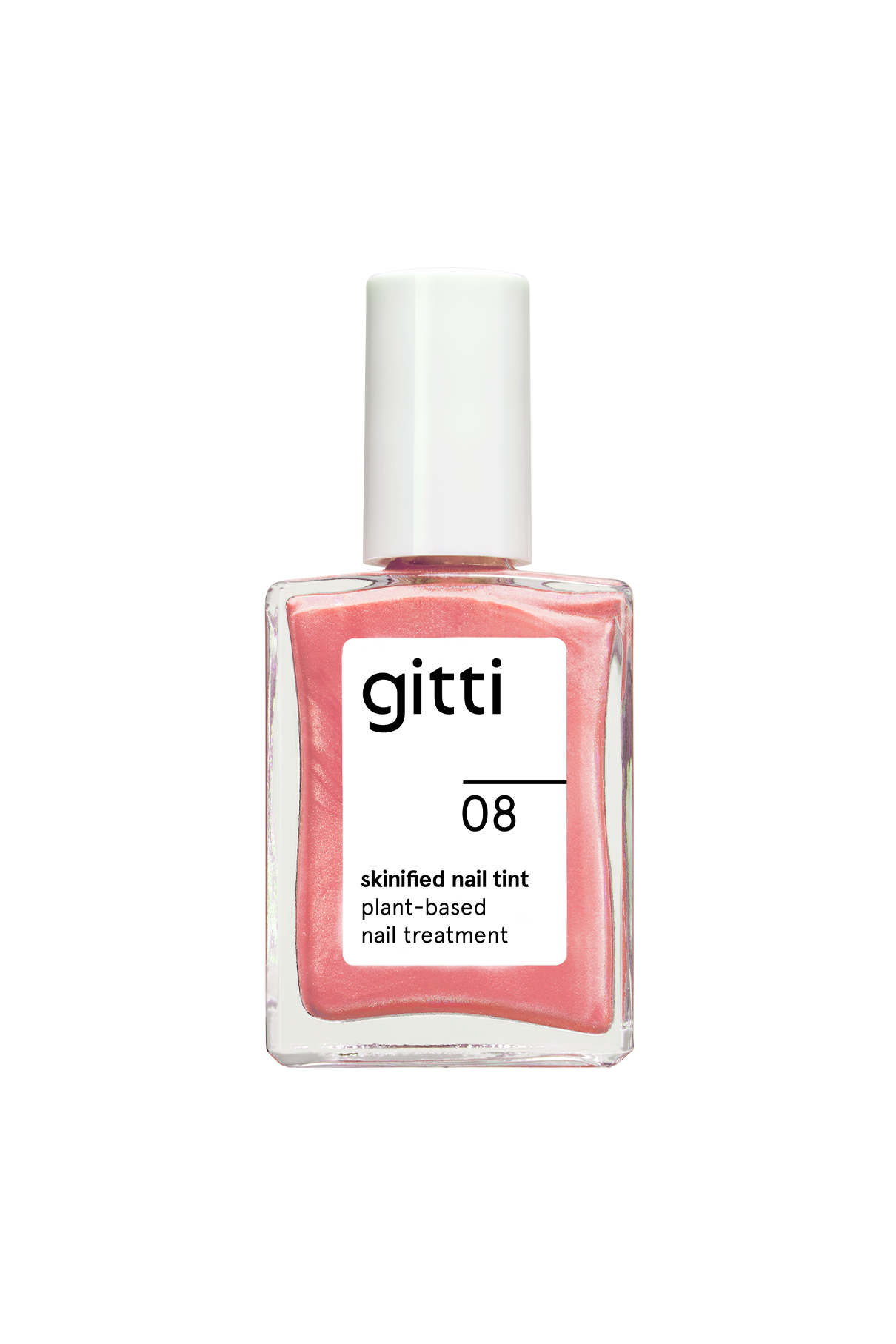 gitti-skinified-nail-tint-no-08-veganer-pflegelack-korall-ros-mit-silber-schimme image 1