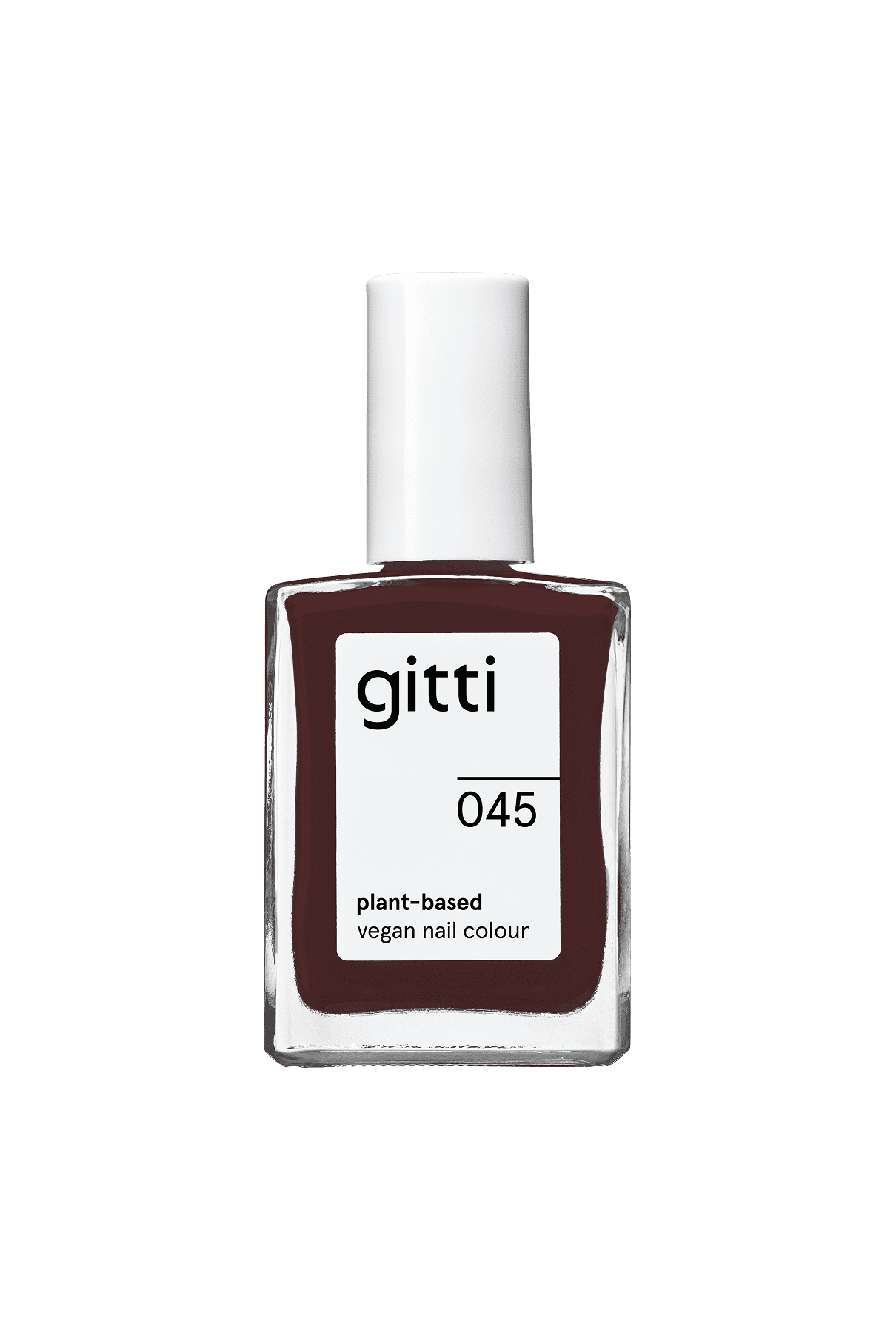 gitti-no-045-plant-based-nagellack-tiefes-dunkles-schokoladenbraun image 1