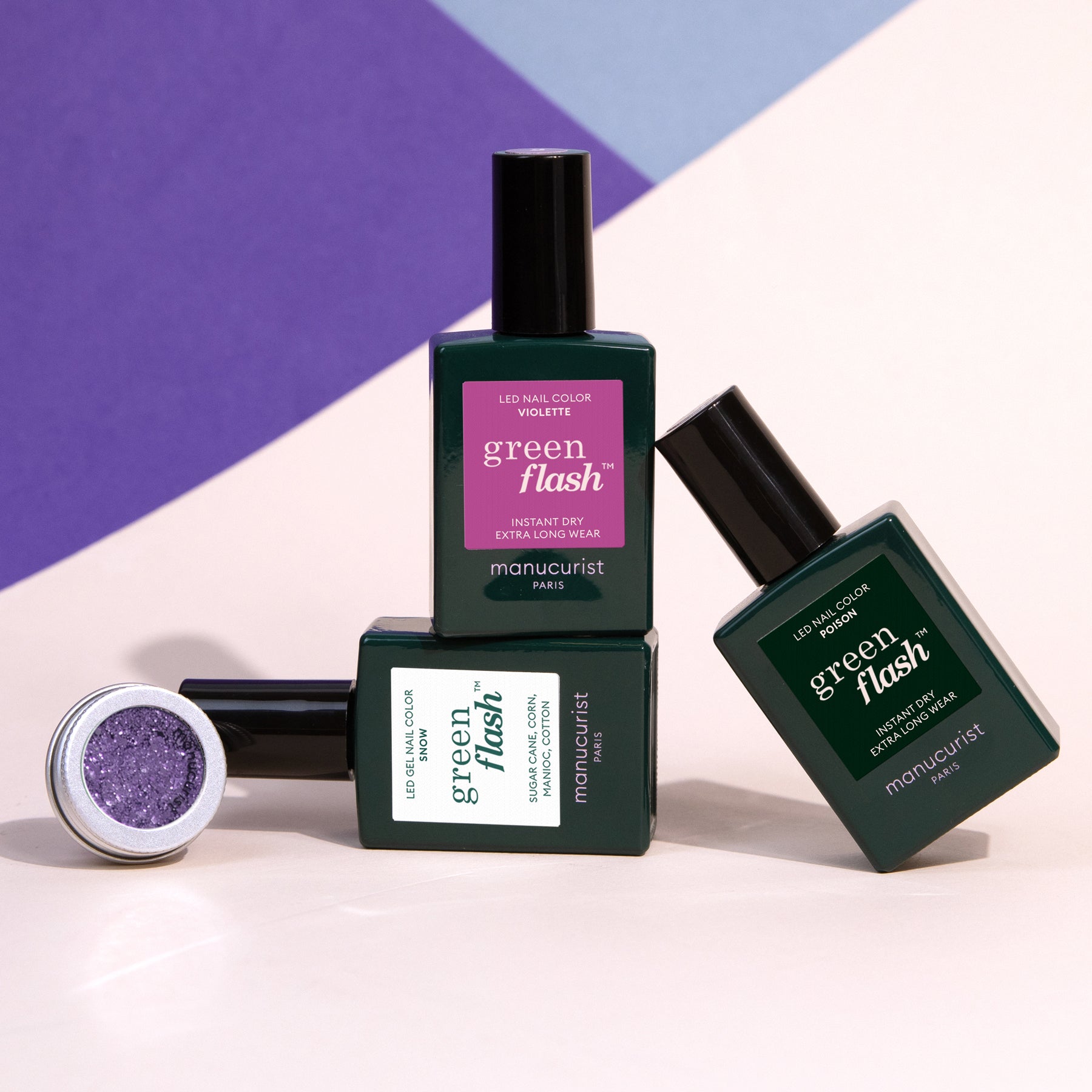 manucurist-witchy-wicked-halloween-set-green-flash-green-snow-violette-poison-gl image 2