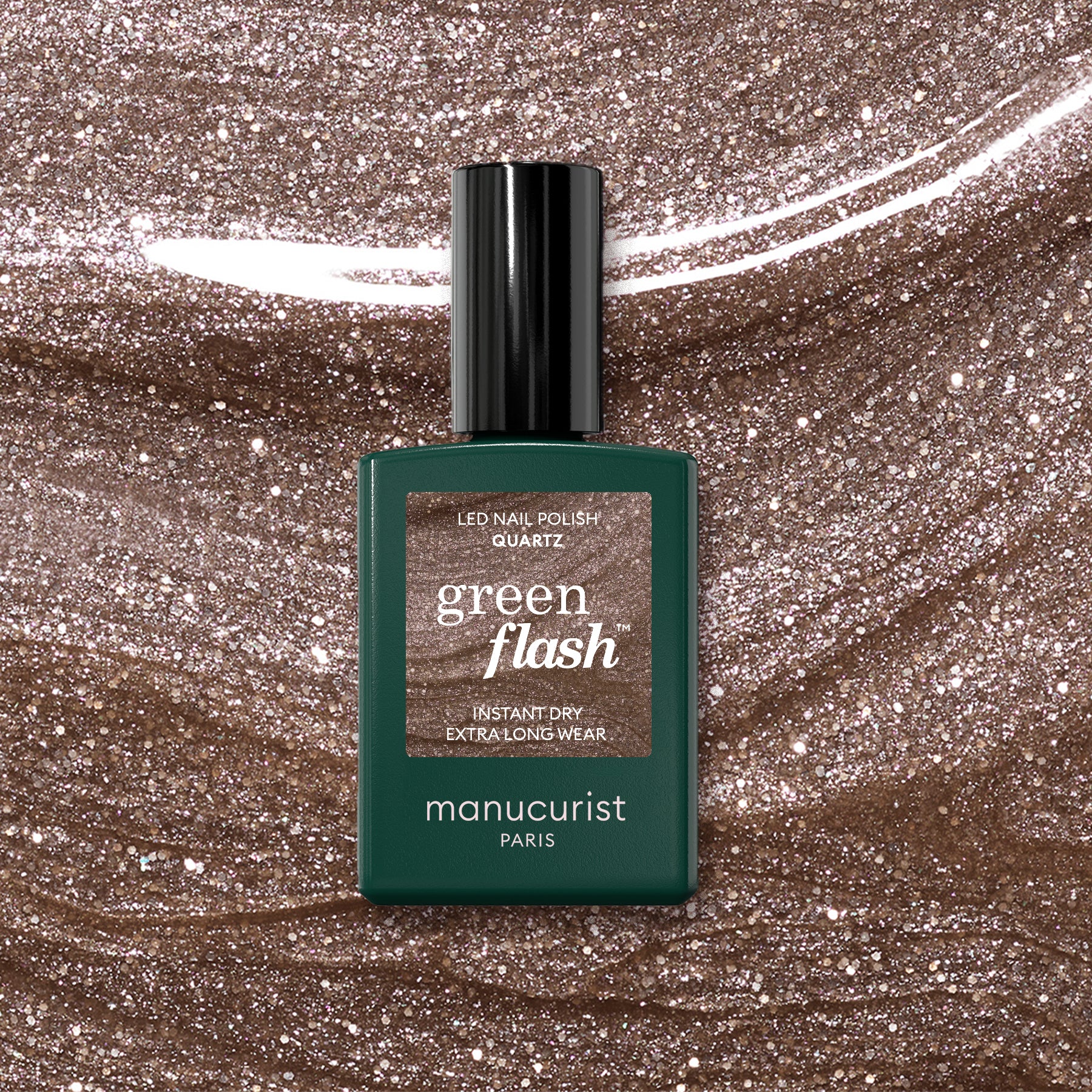 manucurist-green-flash-quartz-semipermanenter-gel-nagellack-braun-glitzer image 1