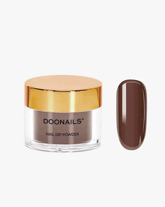 doonails-happy-halloween-dipping-powder-dunkelbraun image 1