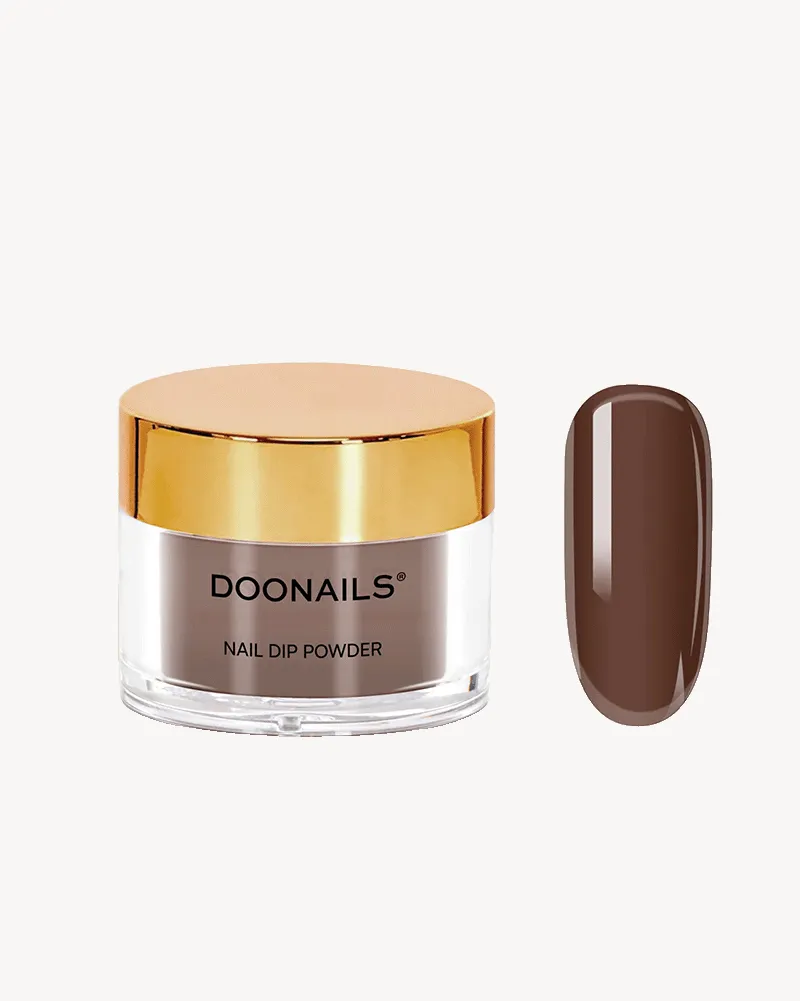 doonails-happy-halloween-dipping-powder-dunkelbraun image 1