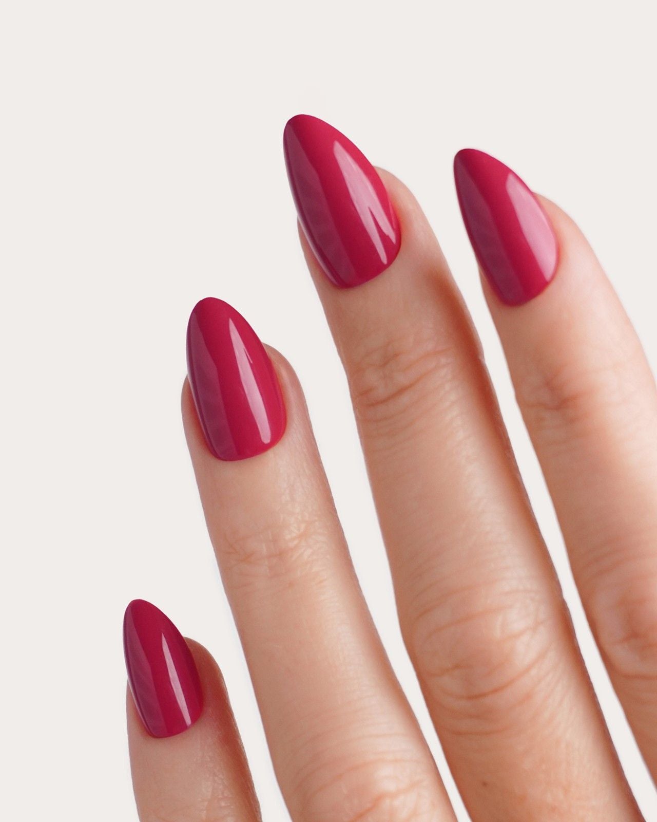 doonails-raspberry-short-almond-soft-gel-press-ons image 2