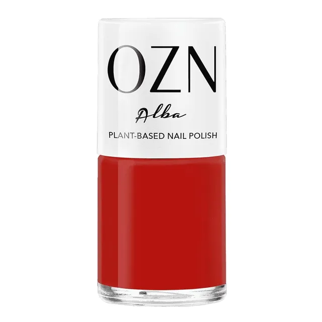 ozn-alba-pflanzenbasierter-nagellack-orange-rot image 1