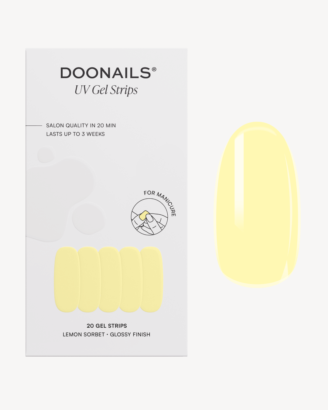 doonails-lemon-sorbet-uv-gel-strips image 1
