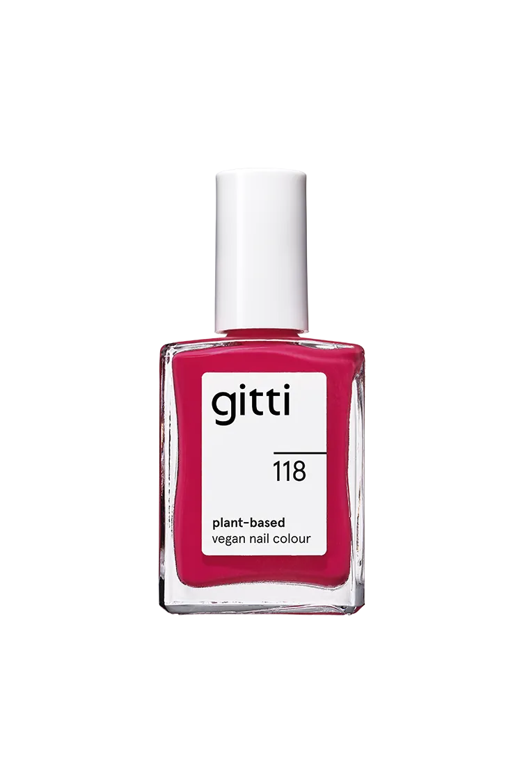 gitti-no-118-nagellack-intensives-himbeerrot-plant-based image 1