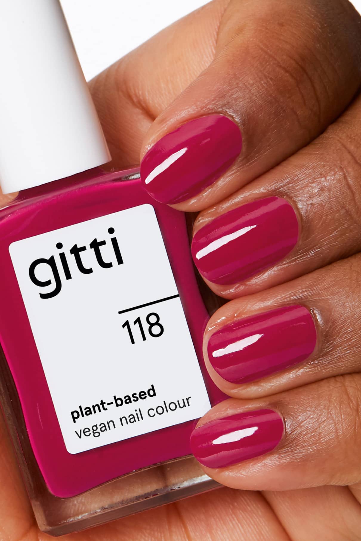 gitti-no-118-nagellack-intensives-himbeerrot-plant-based image 2