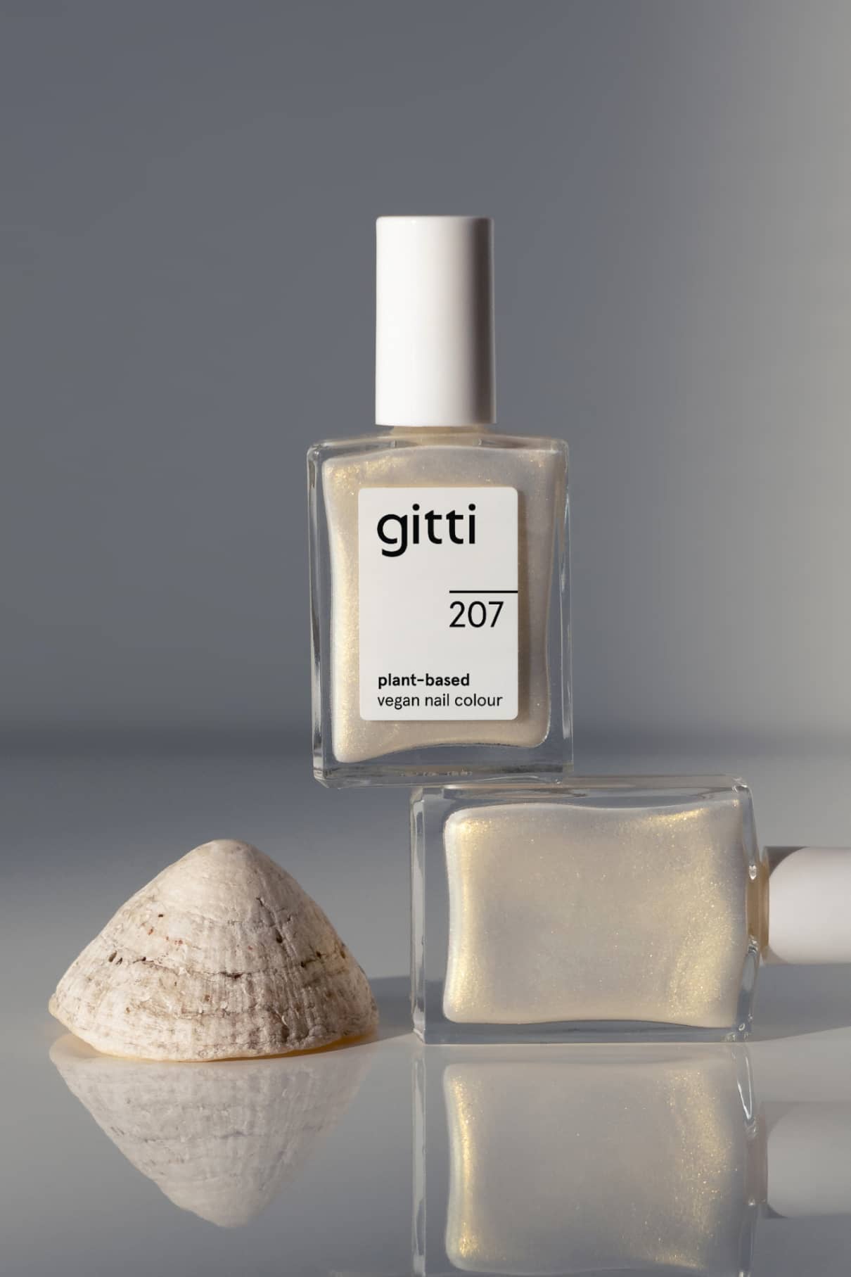 gitti-no-207-nagellack-wei-mit-gold-bl-ulichem-iris-schimmer image 8