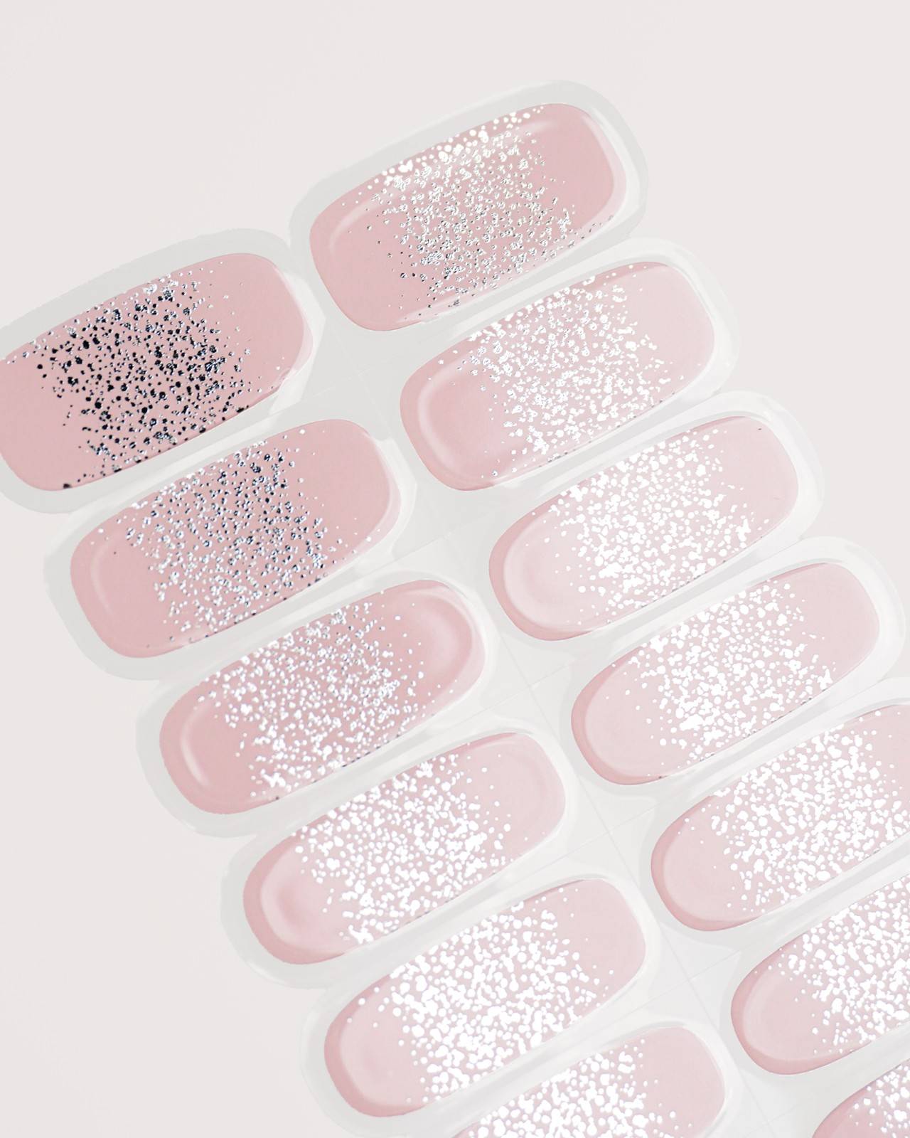 doonails-silver-glitter-ombre-uv-gel-strips-silber-ombre-glitzer image 5