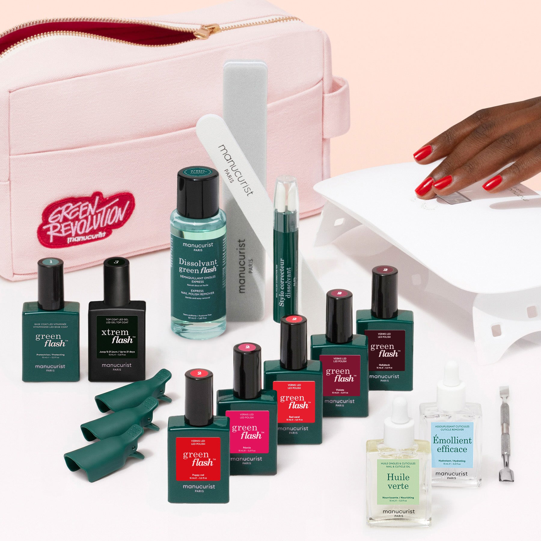 manucurist-green-flash-necessaire-super-addict-gr-tes-semi-permanent-starter-kit image 1