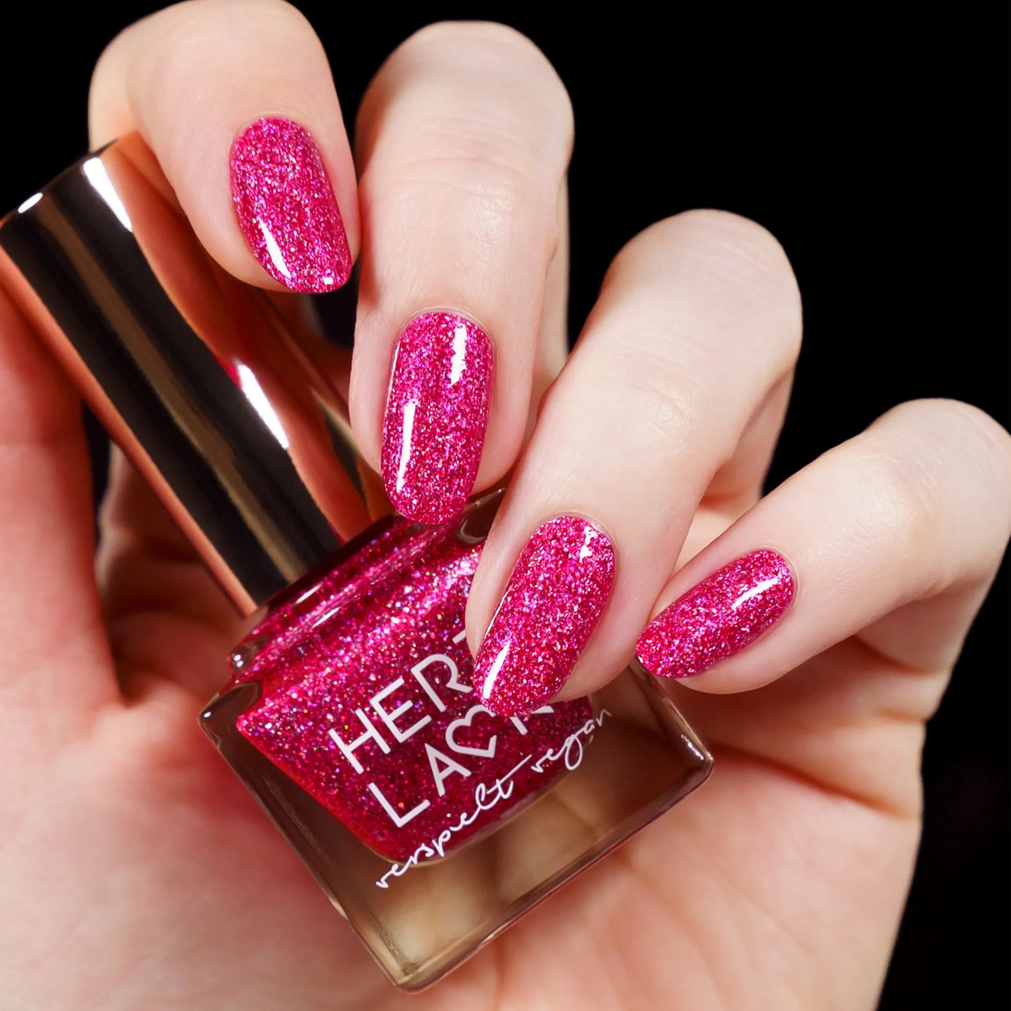 herzlack-rubin-holo-diamond-veganer-nagellack-11ml-rubinrot-holo image 2