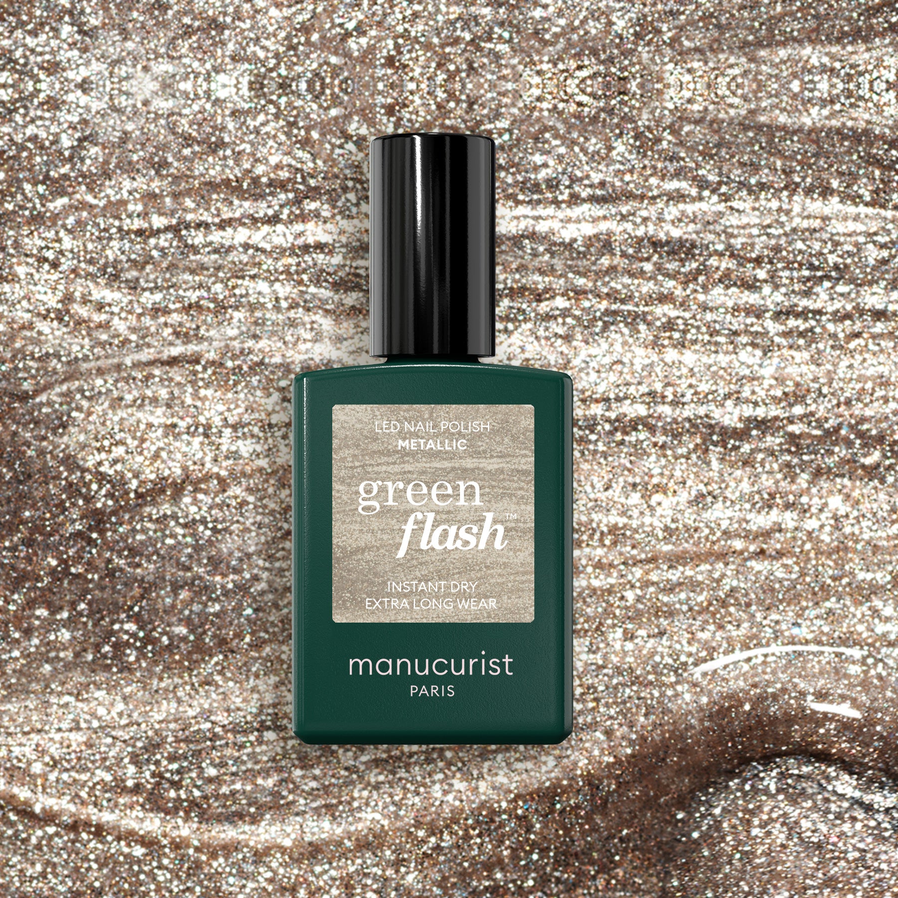 manucurist-metallic-green-flash-semi-permanenter-nagellack-kaltes-gold image 1