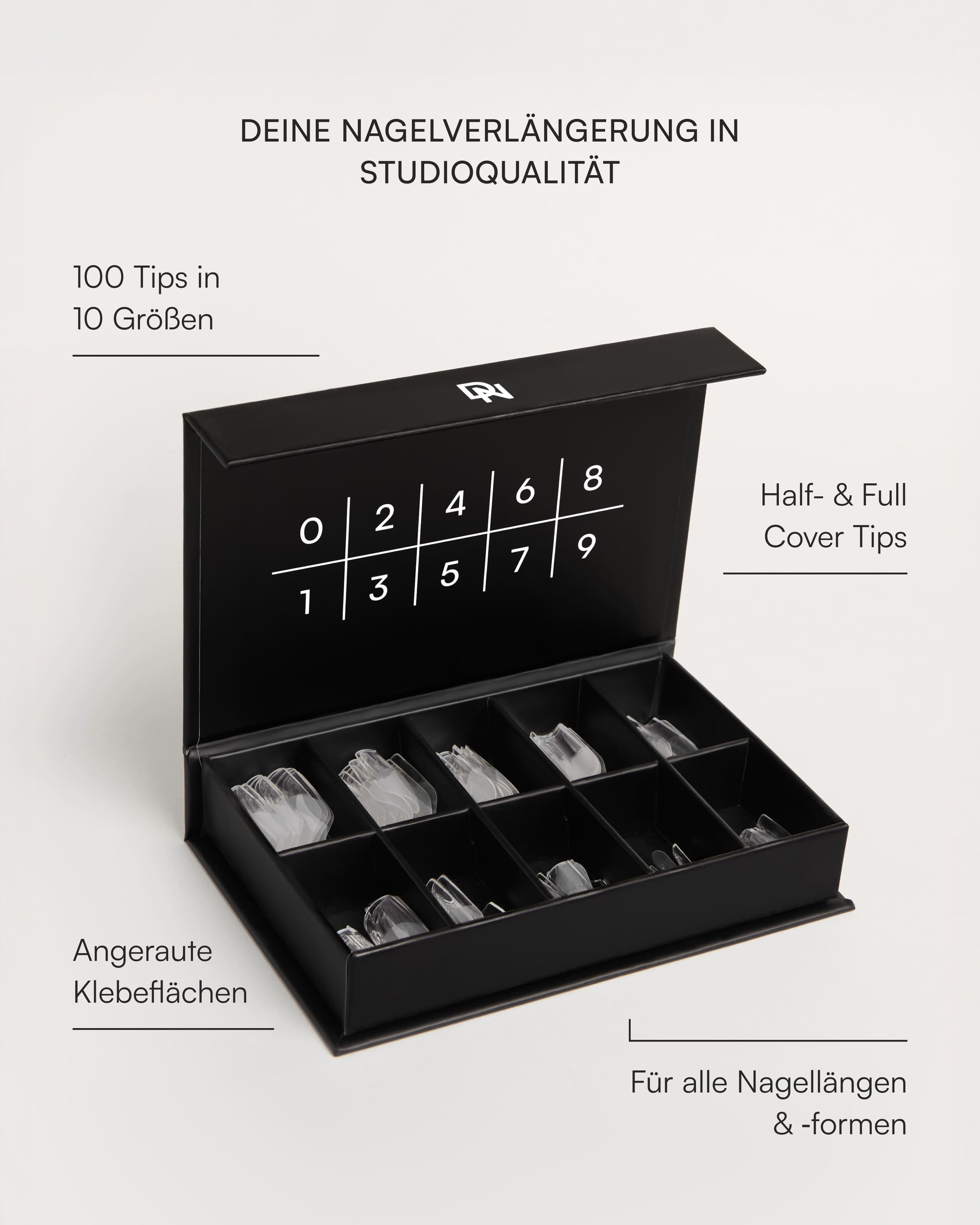doonails-fake-tips-100-stk-full-half-cover-transparent image 2