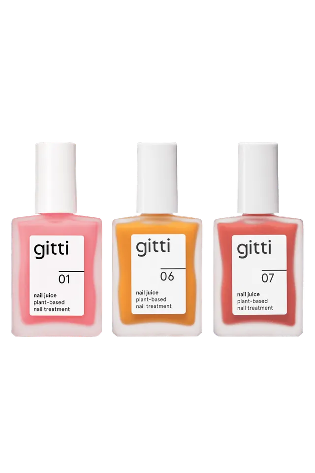 gitti-nail-juice-trio-veganer-pflegelack-im-3er-set-3x-15-ml-nach-wahl image 1