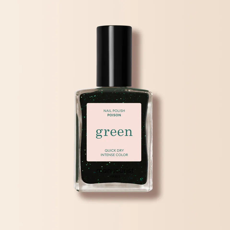 manucurist-green-poison-nagellack-tannengr-n-glitzer image 1