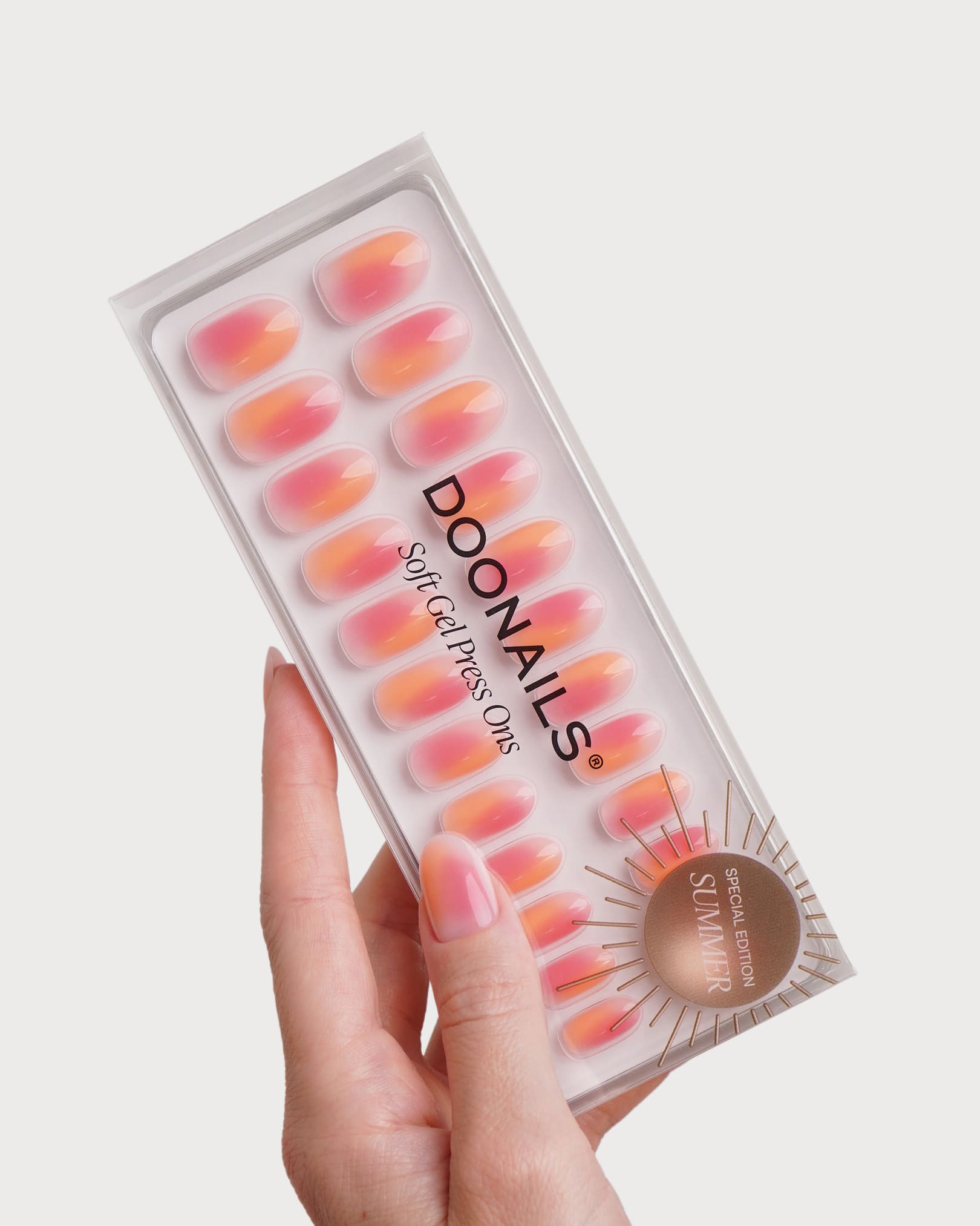 doonails-orange-pink-aura-medium-round-soft-gel-press-ons image 3